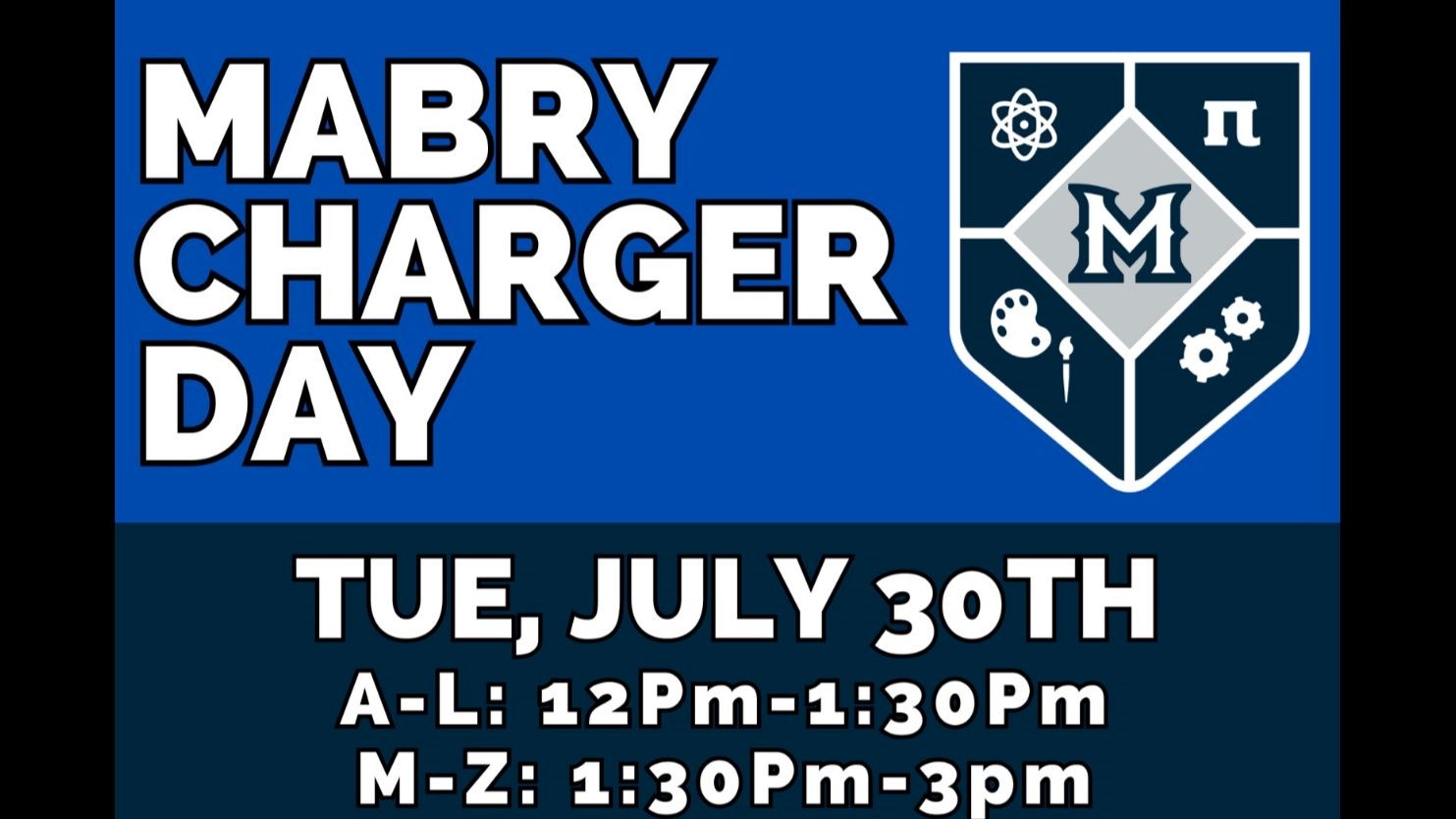 Charger Day is on July 30 2024 from 12pm-3pm