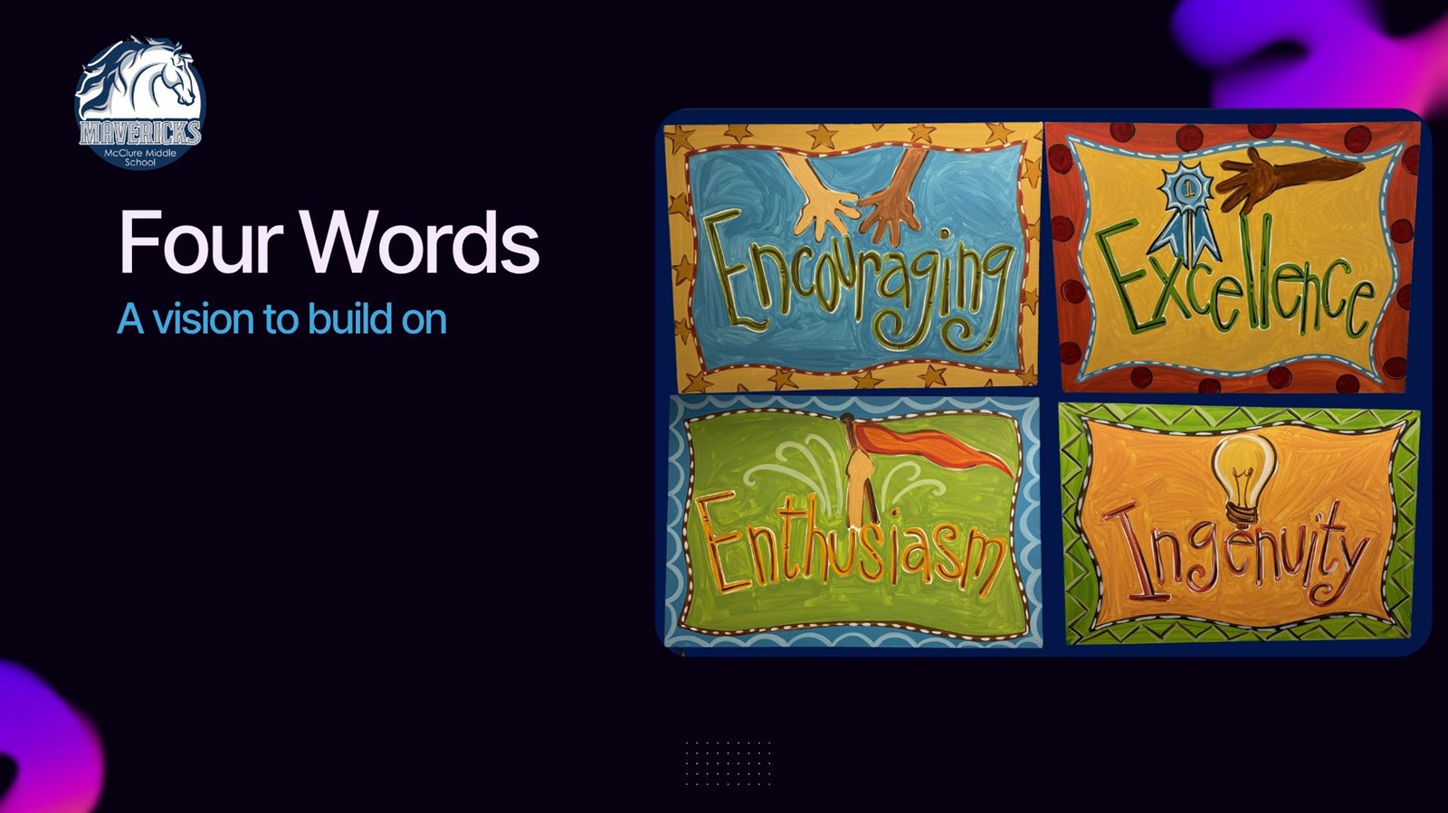 Our four words: a vision to build on
