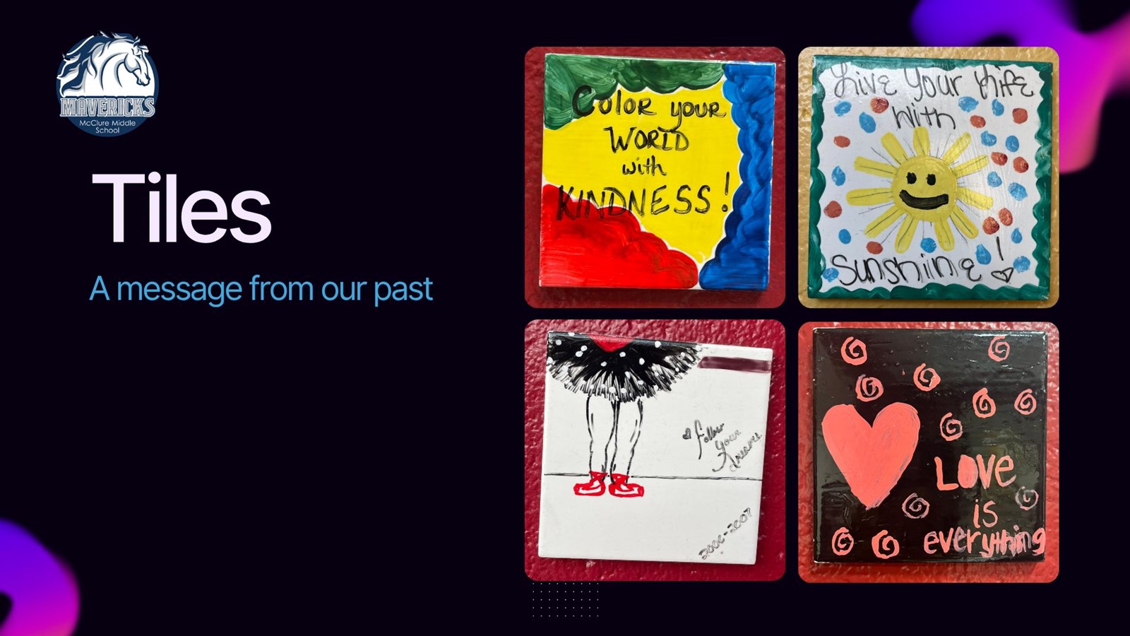 The tiles on the wall: a message from our past
