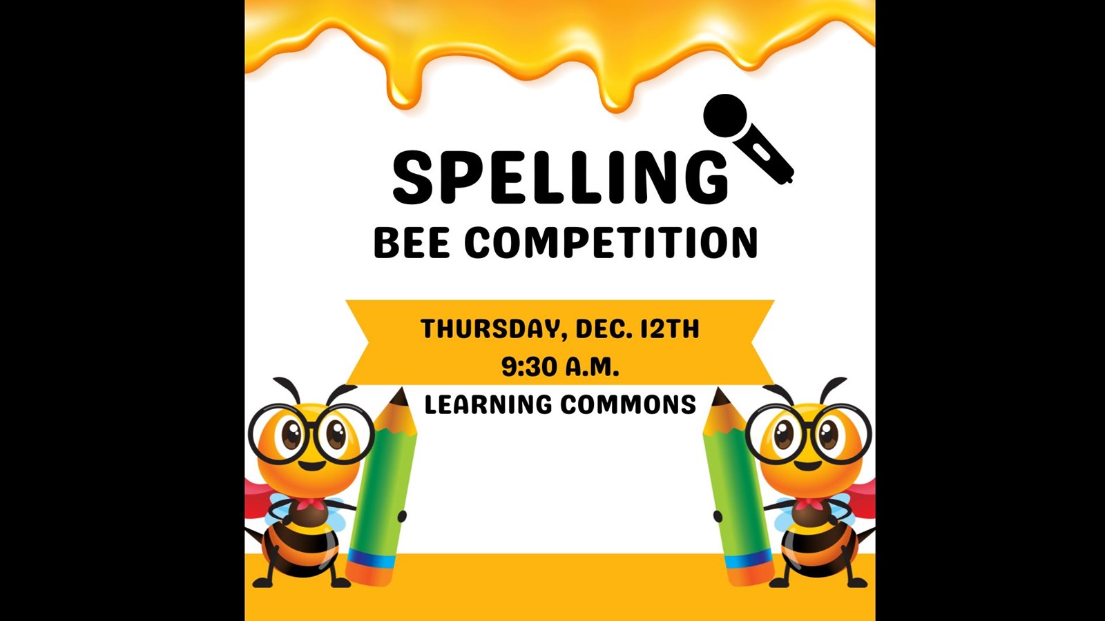 Spelling Bee Thursday 12/12 9:30 a.m.