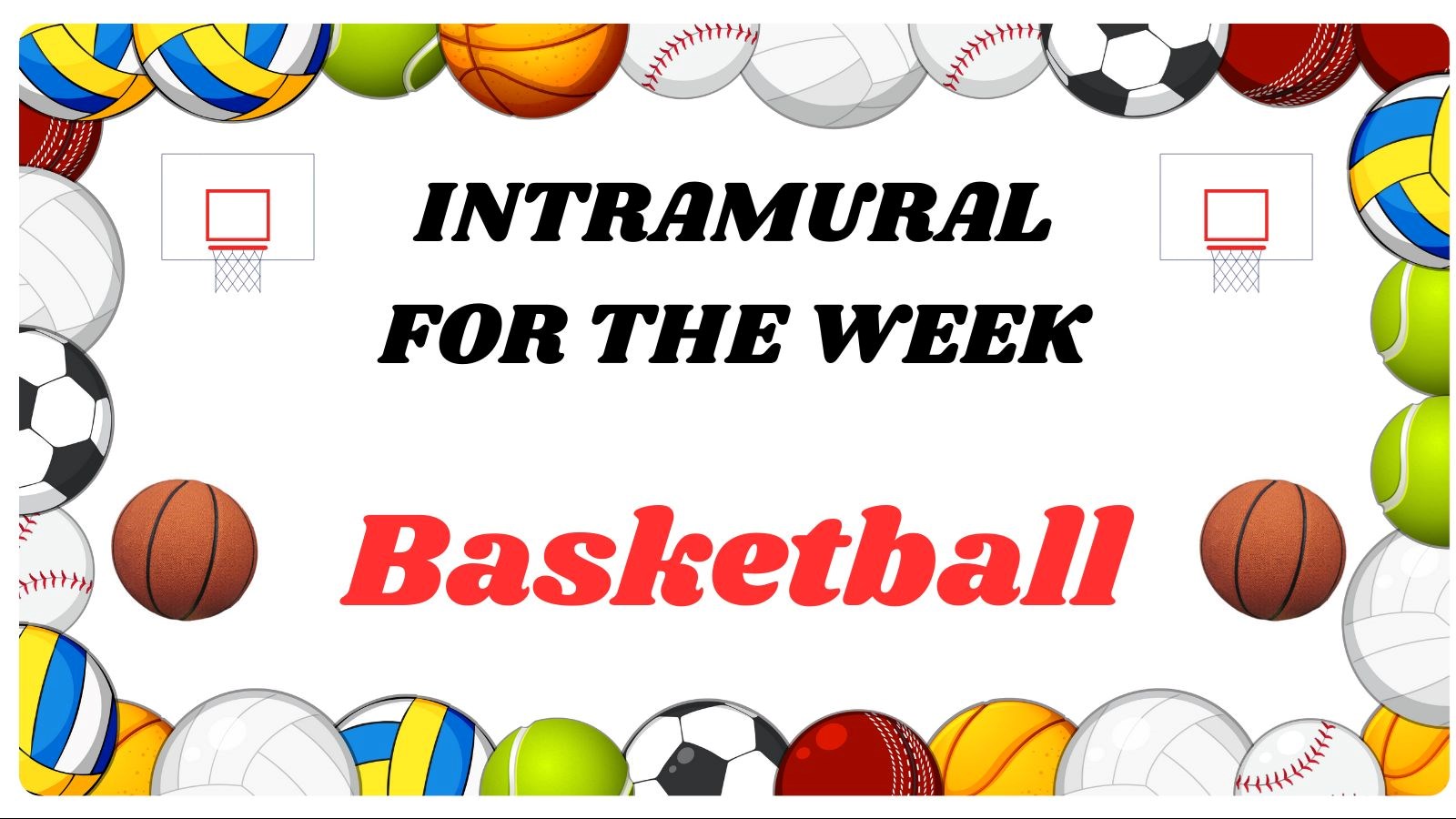 Intramurals For the Week