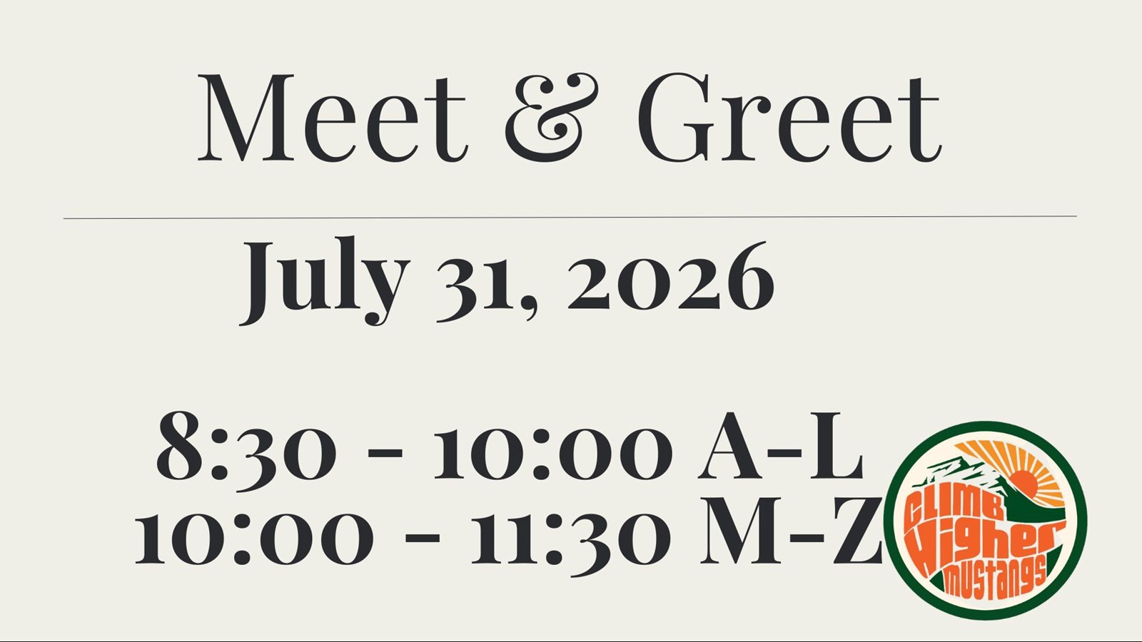 Meet & Greet