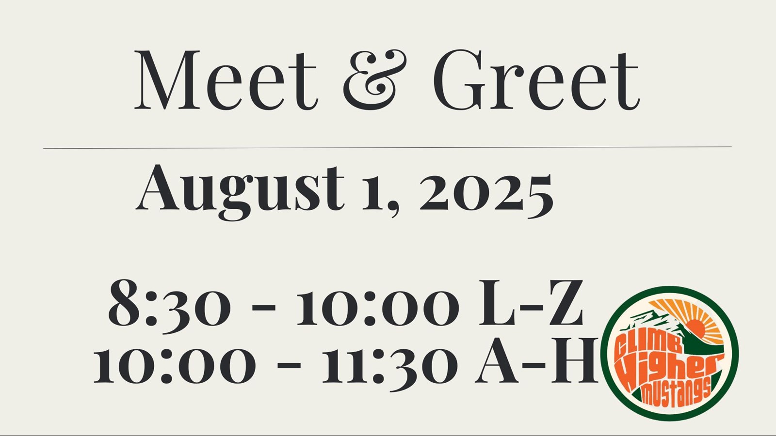 Meet & Greet