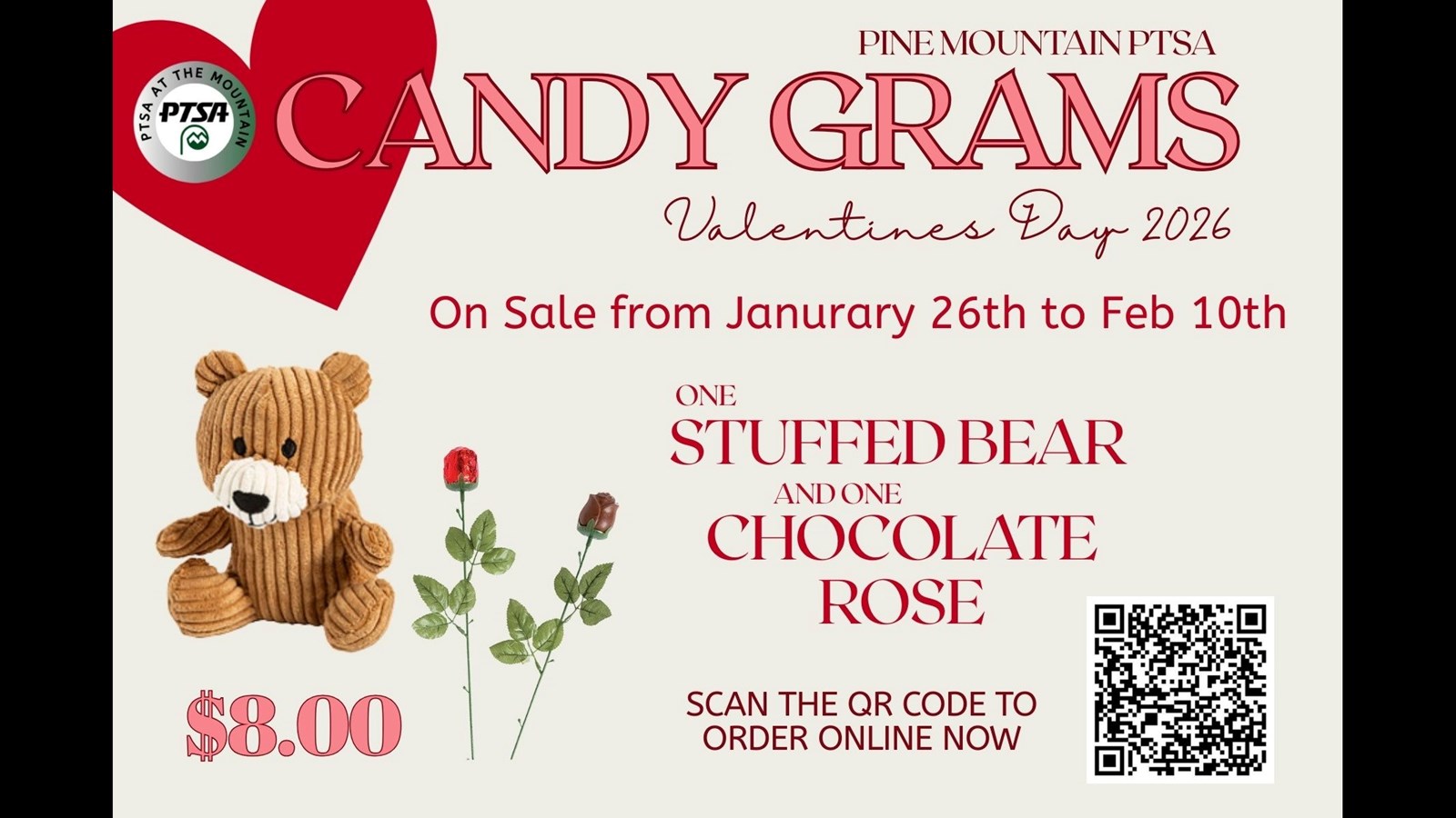 PTSA Candy Gram Sales Online