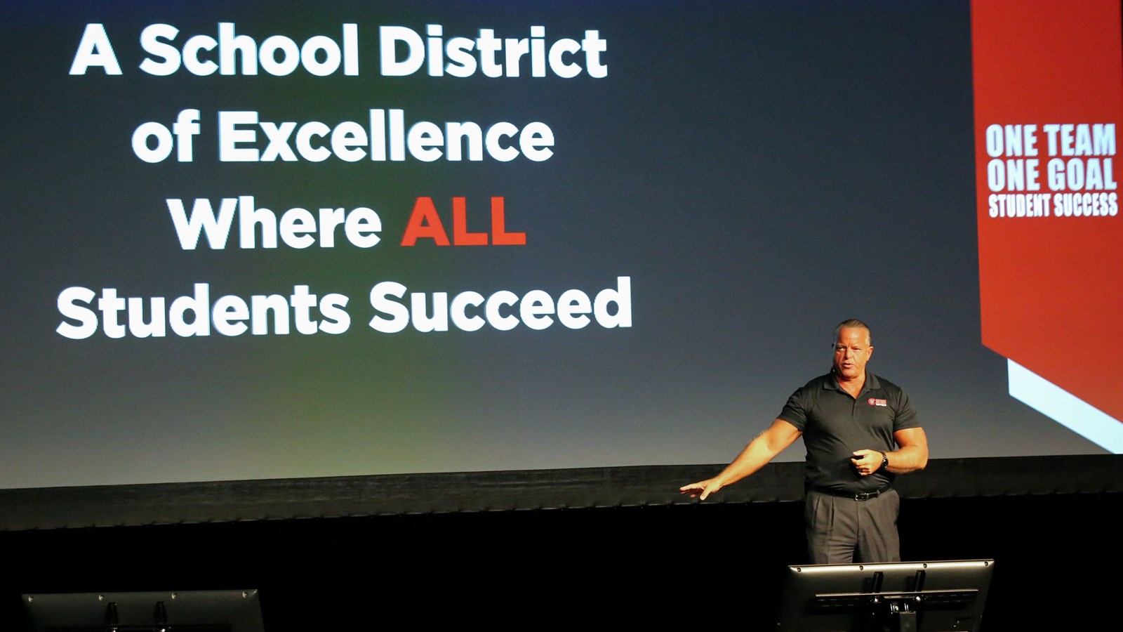 Superintendent Ragsdale speaks at kick off event