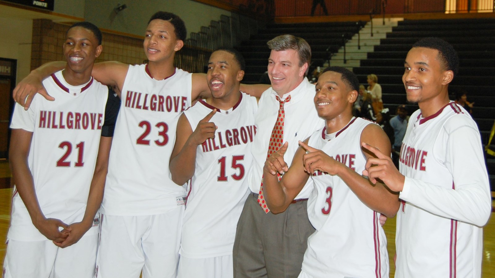 Coach Morris with team