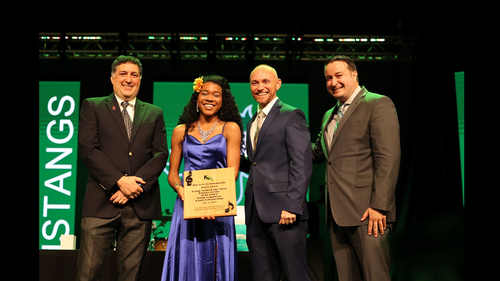 The Lesley Litt Family Presents Jadyn Green with a $1898 music scholarship