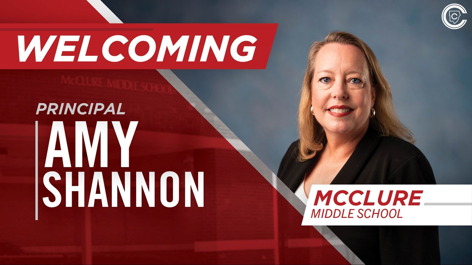 Principal Amy Shannon serves as principal of McClure Middle School.