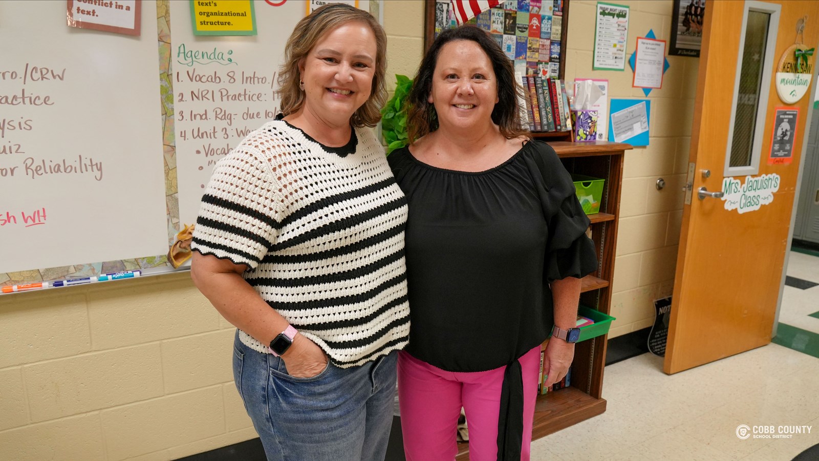 Two KMHS teachers overcome breast cancer at the same time.