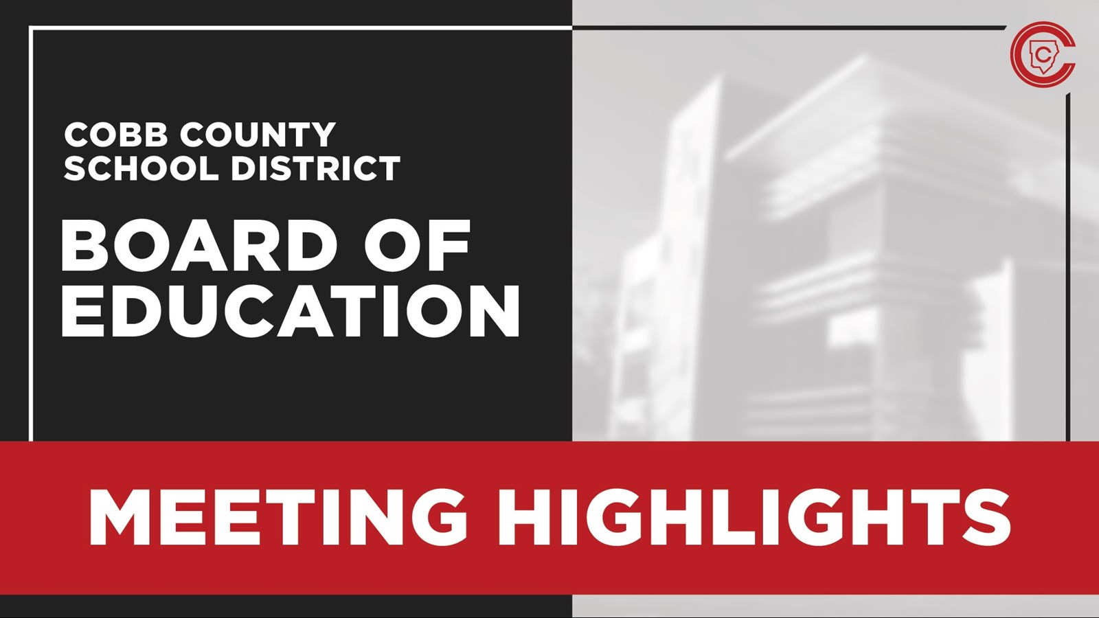 Board of Education Meeting Highlights