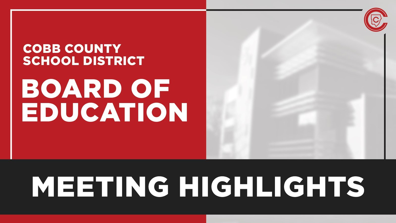 Board of Education Meeting Highlights
