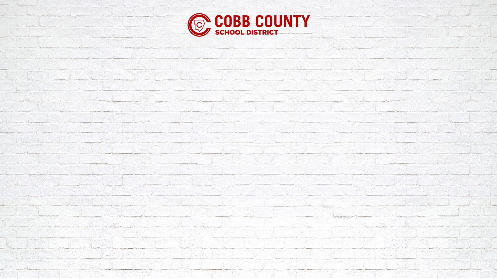 white bricks with ccsd logo