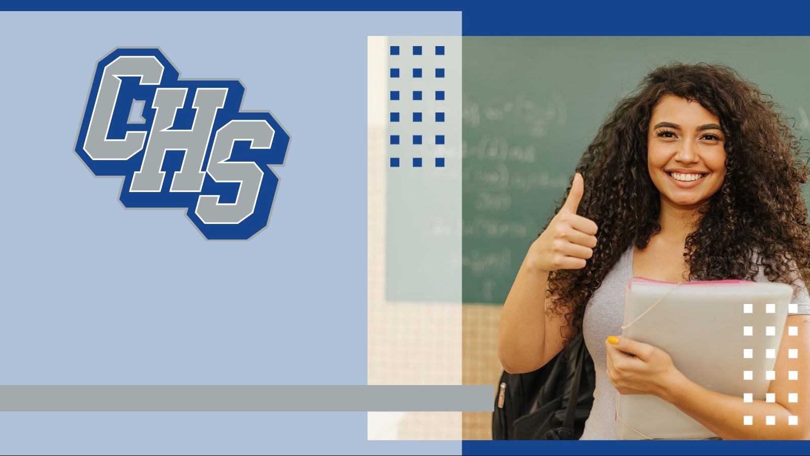 high school student giving thumbs up