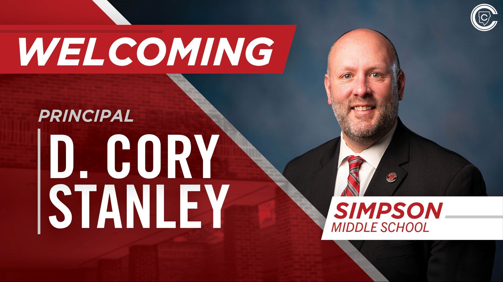 D. Cory Stanley serves as principal of Simpson Middle School.