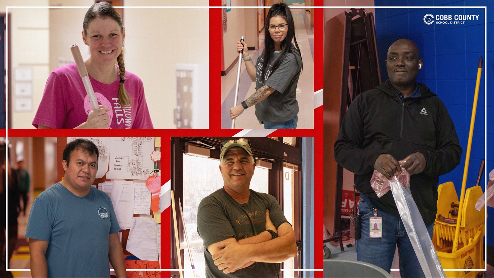 Cobb custodians make classrooms safe, welcoming, and distraction-free, allowing students and teachers to focus on what matters most—education.