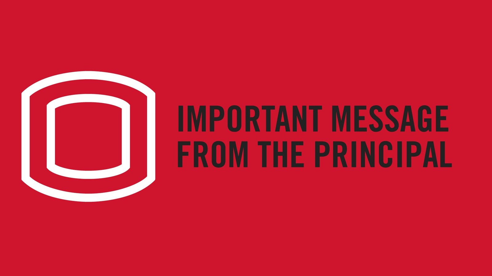 Osborne logo - Important message from the Principal