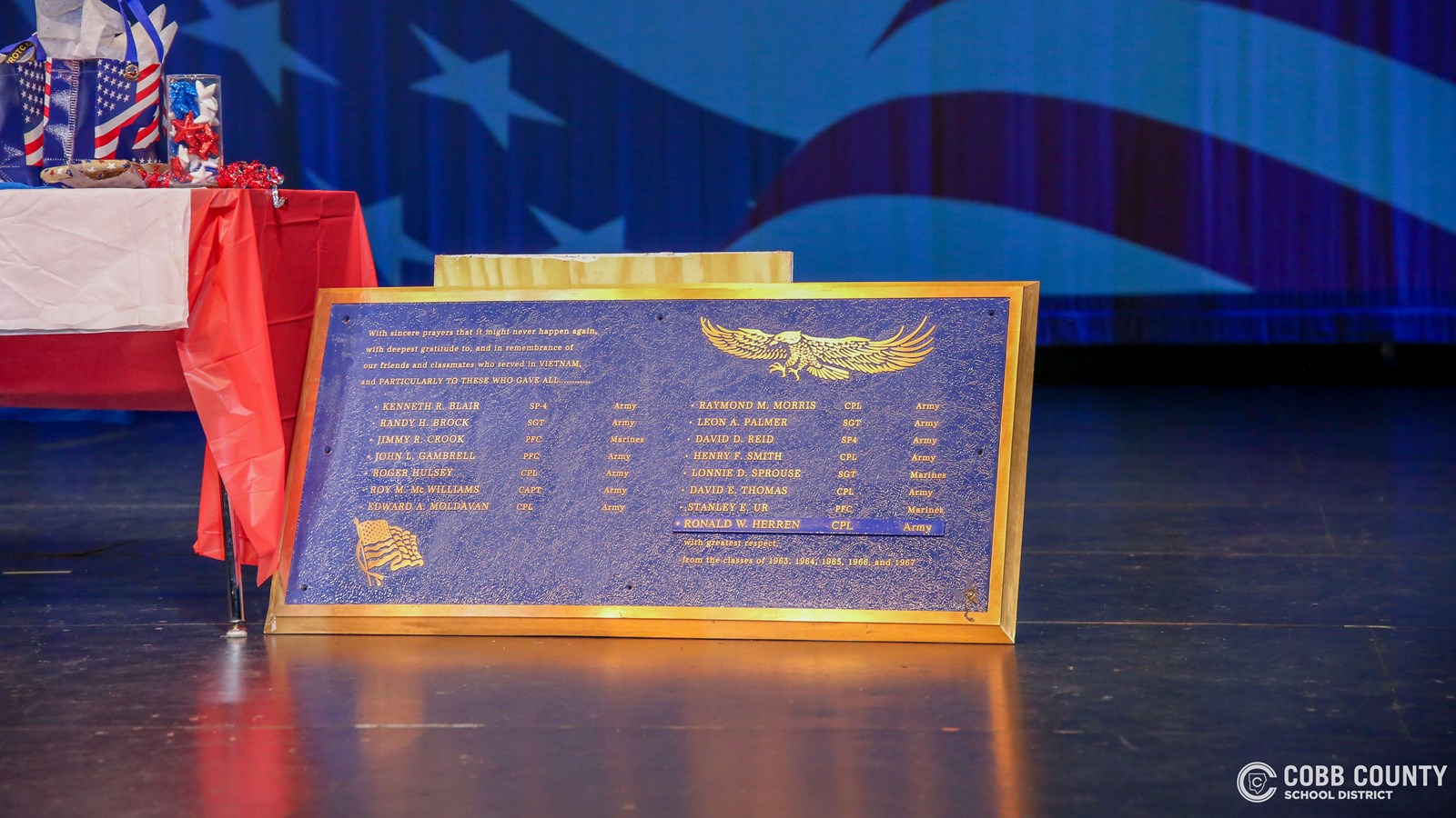 Lost, but Not Forgotten: Vietnam Memorial Plaque Gets New Home at South Cobb