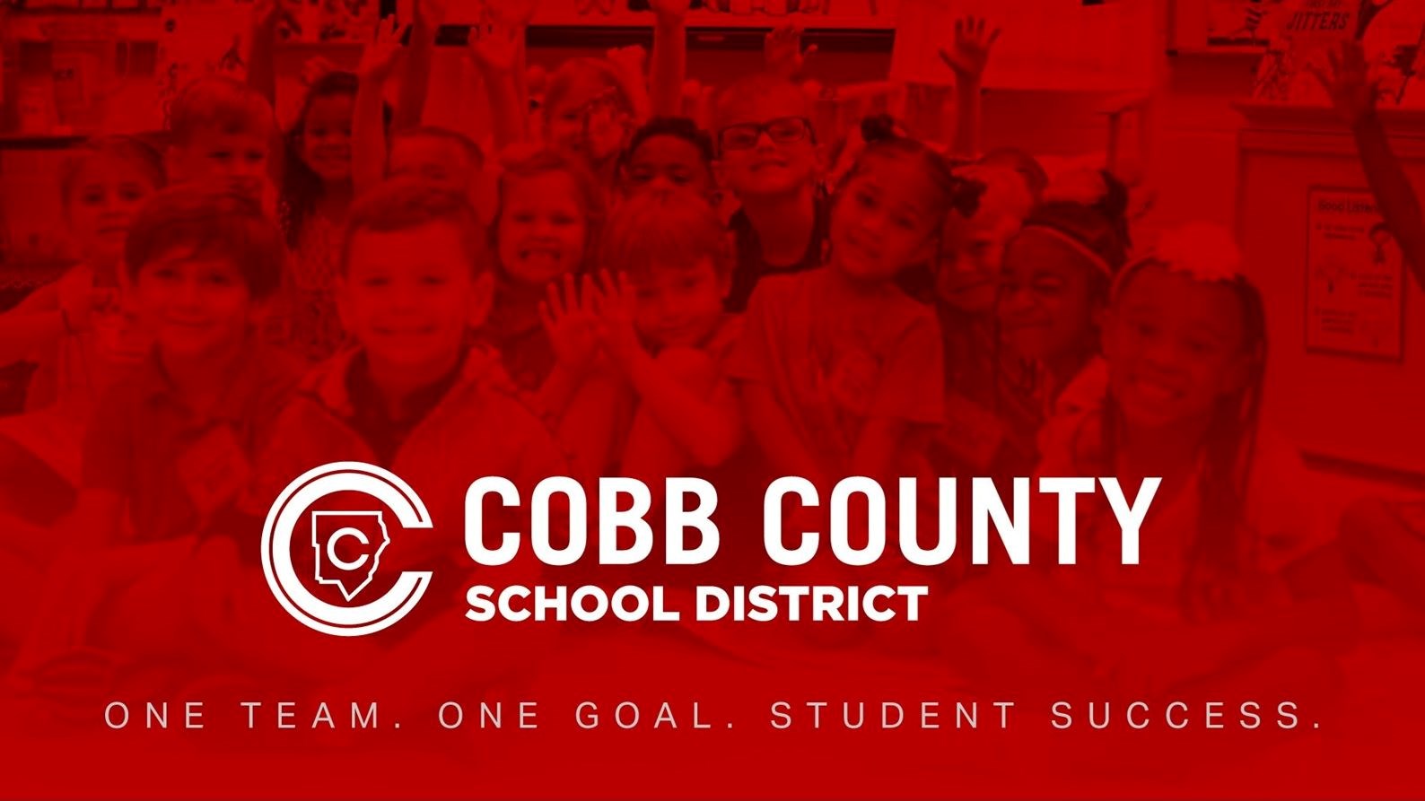 logo with children in the background