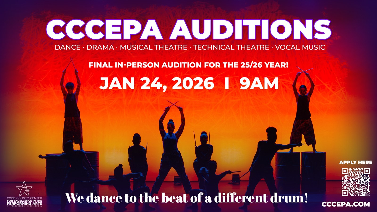 Don't Forget: CCCEPA Final In-Person Auditions