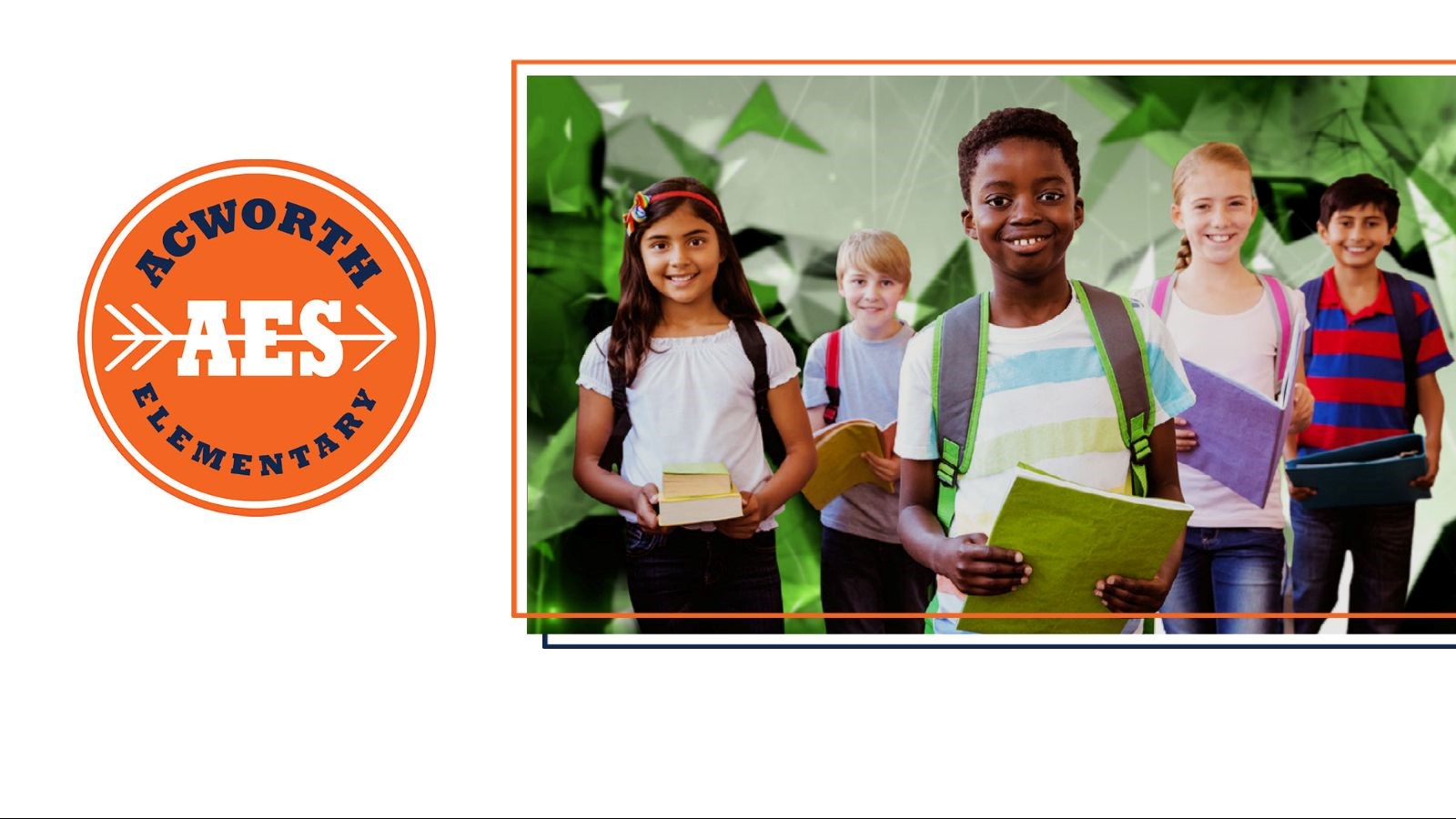 Smiling students spotlight graphic
