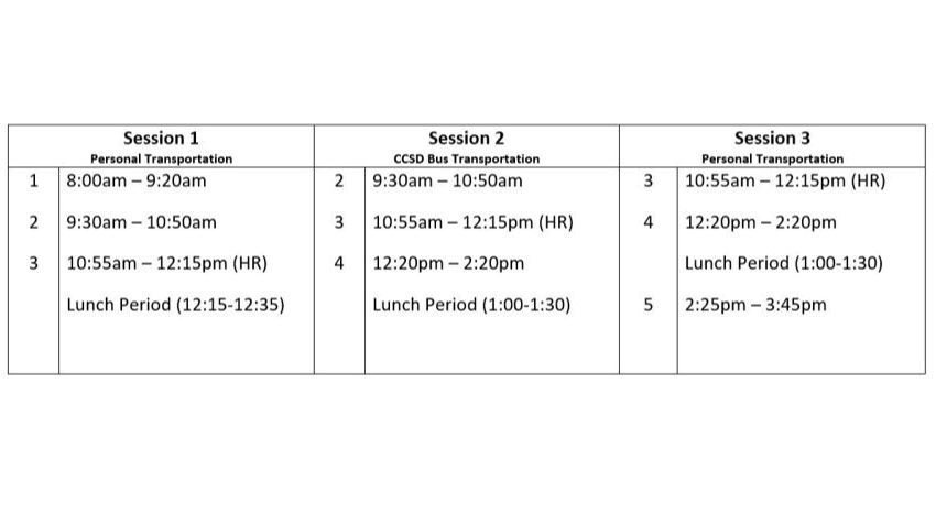Bell Schedule