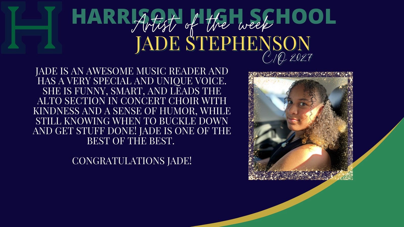 Artist of the week Jade Stephenson