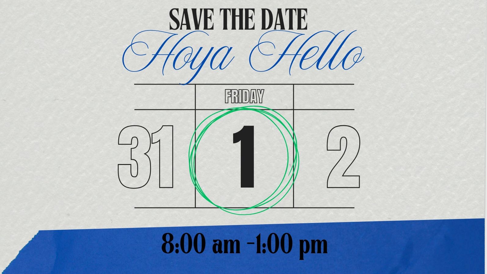 Hoya Hello-save the date
